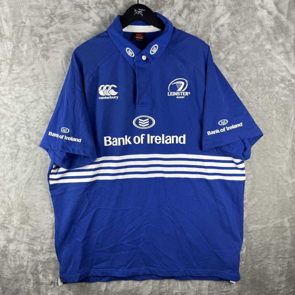 Canterbury Rugby Ireland Short Sleeve Polo Jersey Shirt Cotton Men's 4XL